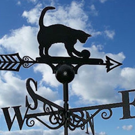 Cat-Weathervane-v3 Cat and Ball Weathervane - Image 1