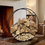 Round Log Basket