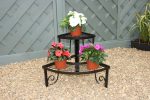 2 Tier Corner Pot Stand - Image 3